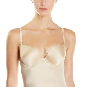 Flexees Corset Shaper Top Tank Bra 34B Vintage Cream Nude Slimming Shapewear